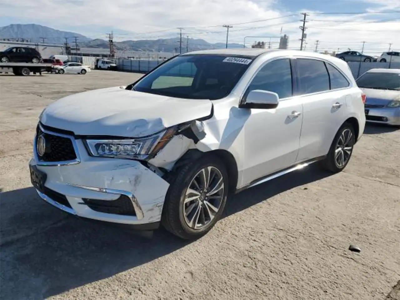 white acura mdx